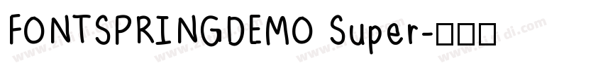 FONTSPRINGDEMO Super字体转换